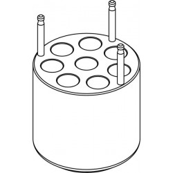 Round carrier (8 x 16,9mm) for 8 x 15ml Falcon® tubes