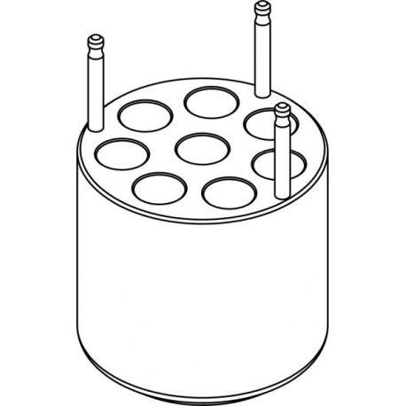 Round carrier (8 x 16,9mm) for 8 x 15ml Falcon® tubes