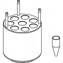Round carrier (8 x 16,9mm) for 8 x 5ml Eppendorf® snap cap closing or screw cap closing tube, complete with 14324 carriers
