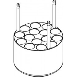 Round carrier (15 x 17mm) for blood collection 15 x 7÷11ml tubes