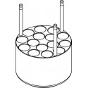 Round carrier (15 x 17mm) for blood collection 15 x 7÷11ml tubes