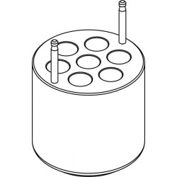 Round carrier (7 x 16,9mm) for 7 x 15ml Falcon® tubes