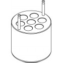 Round carrier (7 x 16,9mm) for 7 x 15ml Falcon® tubes