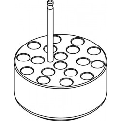 Round carrier (18 x 11mm) for round-bottom 8 x 2/1,5ml Eppendorf® tubes