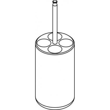 Round carrier (4 x 16mm) for round-bottom 4 x 8ml CPT tubes