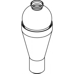 Round carrier (1 x 12mm) for ASTM® tube 15797 (160mm lenght)