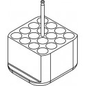 Rectangular carrier (16 x 17mm) for blood collection 16 x 7÷11ml tubes
