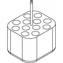 Rectangular carrier (12 x 16,9mm) for 12 x 15ml Falcon® tubes