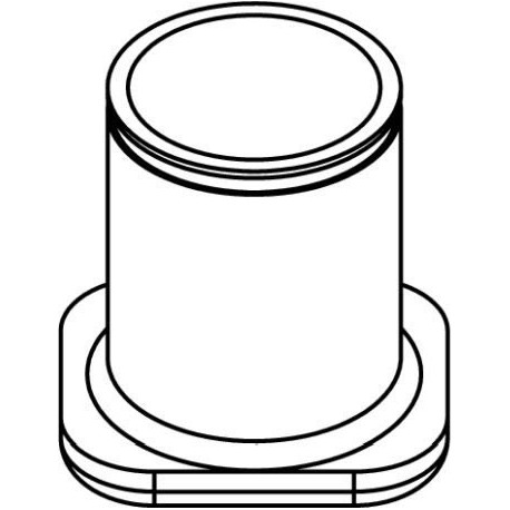 Rectangular carrier (1 x 62mm) for flat-bottom 250ml bottle
