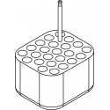 Rectangular carrier (24 x 13,1mm) for blood collection 24 x 1,6÷7ml tubes