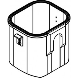 Rectangular bucket 250ml, without cap