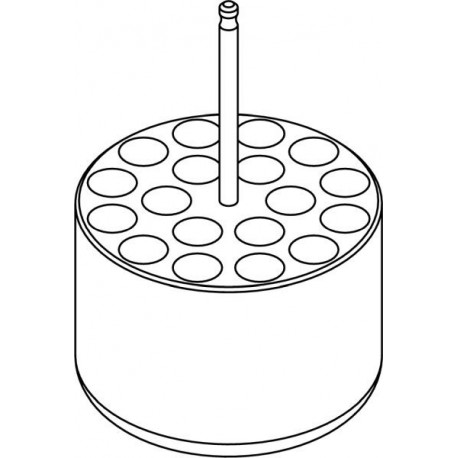 Round carrier (18 x 13,5mm) for blood collection 18 x 1,6÷7ml tubes