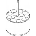 Round carrier (12 x 17mm) for round-bottom 12 x 10ml Nalgene® tubes