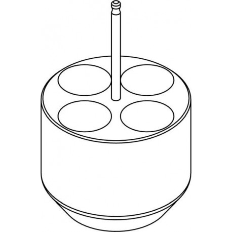 Round carrier (4 x 30mm) for 4 x 50ml Falcon® tubes