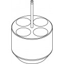 Round carrier (4 x 30mm) for 4 x 50ml Falcon® tubes