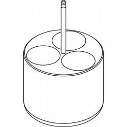 Round carrier (3 x 35,5mm) for 3 x 50ml glass tubes
