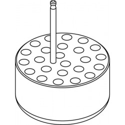 Round carrier (24 x 9mm) for flat-bottom 24 x 1,4ml S-Monovette tubes
