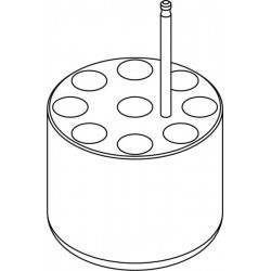 Round carrier (9 x 17mm) for 9 x 15ml Falcon®  tubes