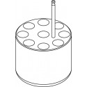 Round carrier (9 x 17mm) for 9 x 15ml Falcon®  tubes
