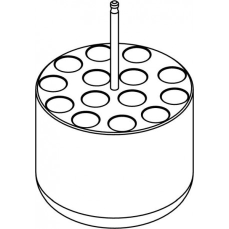 Round carrier  (14 x 16,9mm) for 14 x 15ml Falcon® tubes