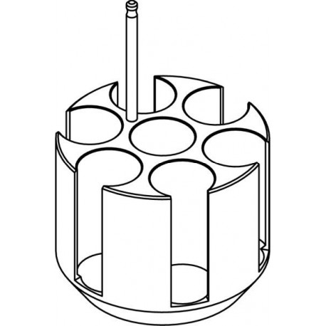 Round carrier (7 x 30mm) for 7 x 50ml Falcon® tubes