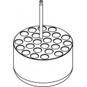 Round carrier (25 x 13,1mm) for blood collection 25 x 1,6÷7ml tubes