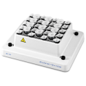 Bloco SC18 para 20 microtubos de 0,5 mL e 12 de 1,5 mL.