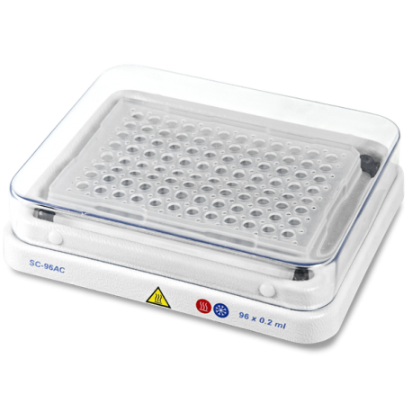 Bloque SC96A para Placa PCR, sin faldón o medio faldón, ó 96x02 ml.
