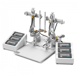 Estereotáxico portátil  digital para rata y ratón, 2 manipuladores de 3 ejes