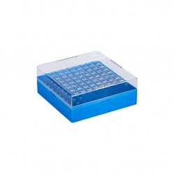Placas PCR. Policarbonato , 96 pocillos. con faldon. 100 unids.