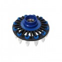 Adaptador para tubos de 12x5 mL com tampa de rosca.