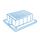 B-06A, Bloque para una placa Deep-Well Axygen® 96/600 μ