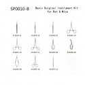 Kit básico de instrumentação cirúrgica para morganhos e ratos