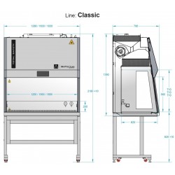 Cabina De Flujo Laminar De Seguridad Biológica Clase Ii, Tipo A2 “Classic 1.2”