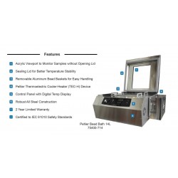 BAÑO TERMOSTÁTICO DE PEPITAS METÁLICAS “LAB ARMOR” DE 20 L, Mod M720