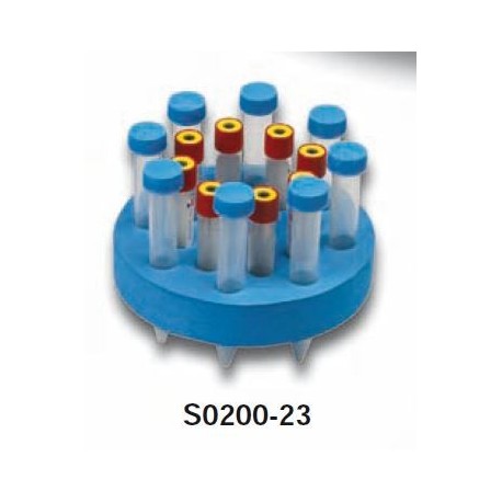 Cabezal de Vortex VX-200, para 8 falcon de 15 ml. y 8 tubos de 12/13 mm. de diámetro