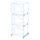 Bandeja de 27x20 cm, con barras ajustables para distintos matraces. Accesorio para Agitador Orbital OS-10 y OS-20