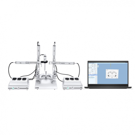 Estereotáxico compacto para ratón recién nacida, 1 manipulador