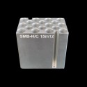Bloque "SMB-H/C 15M12" para 12 tubos 15mL