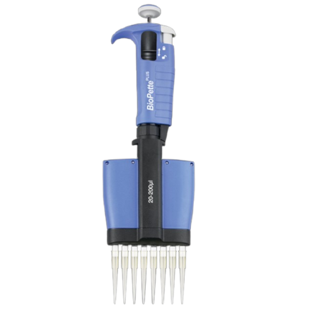 PIPETA MULTICANAL DE 8 CANALES, RANGO 20-200 &#956l.