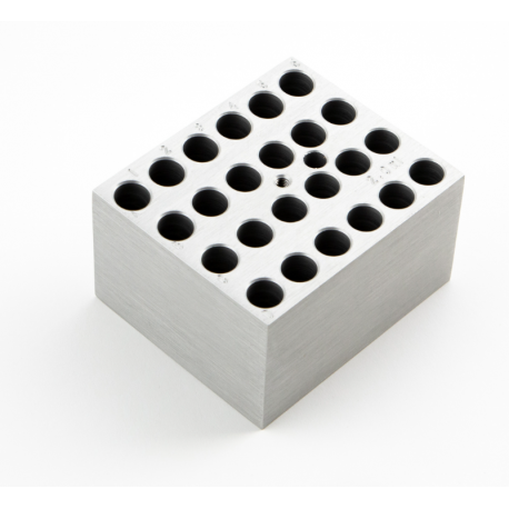 D-1102A Bloque de aluminio para 20 tubos 2ml