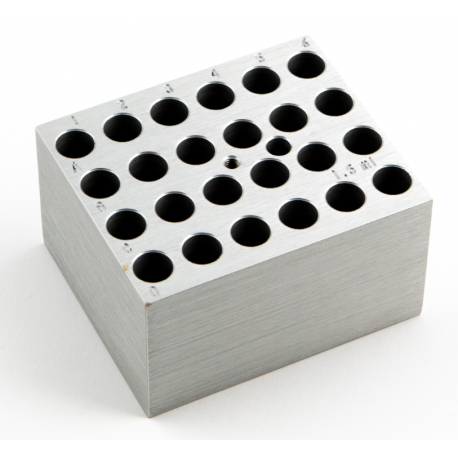 D-1105A Bloque de aluminio para 24 tubos 1,5ml