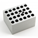 Bloque de aluminio para 24 tubos 1,5ml