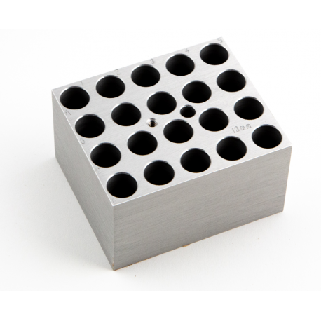 D-1113 Bloque de aluminio para 20 tubos 13 mm