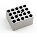 Bloque de aluminio para 20 tubos 13 mm