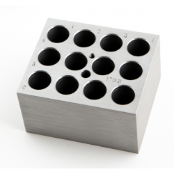 D-1117 Bloque de aluminio para 12 tubos 17 mm