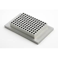 D-1296-PCR Bloque de aluminio para Placas PCR de 96, con o sin faldon ( solo D-1200)