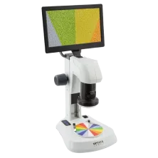 Microscopio zoom digital con monitor de 9 pulgadas. 8x 54x.