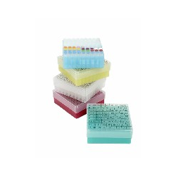 Cajas para congelacion de polipropileno, celdilla 9x9 (13mm), 133x133x50mm. (35 unids.)