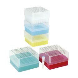 Cajas para congelacion de polipropileno, celdilla 9x9 (13mm), 133x133x80mm. (30 unids.)